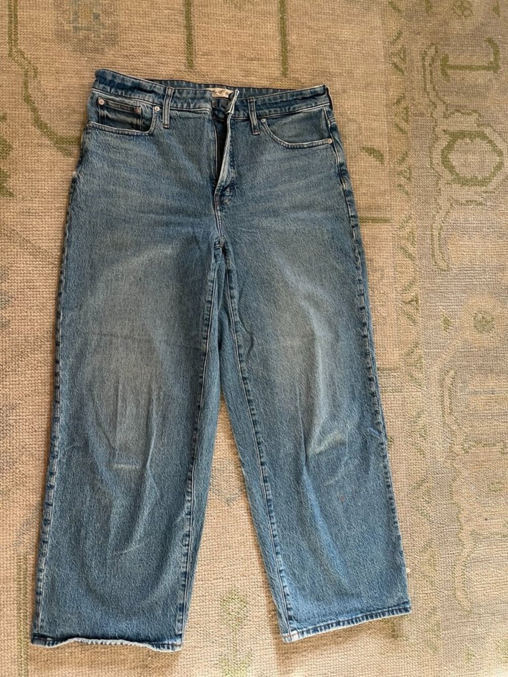 Madewell Curvy Perfect Vintage Wide Leg Jeans 31 High Rise Medium Wash